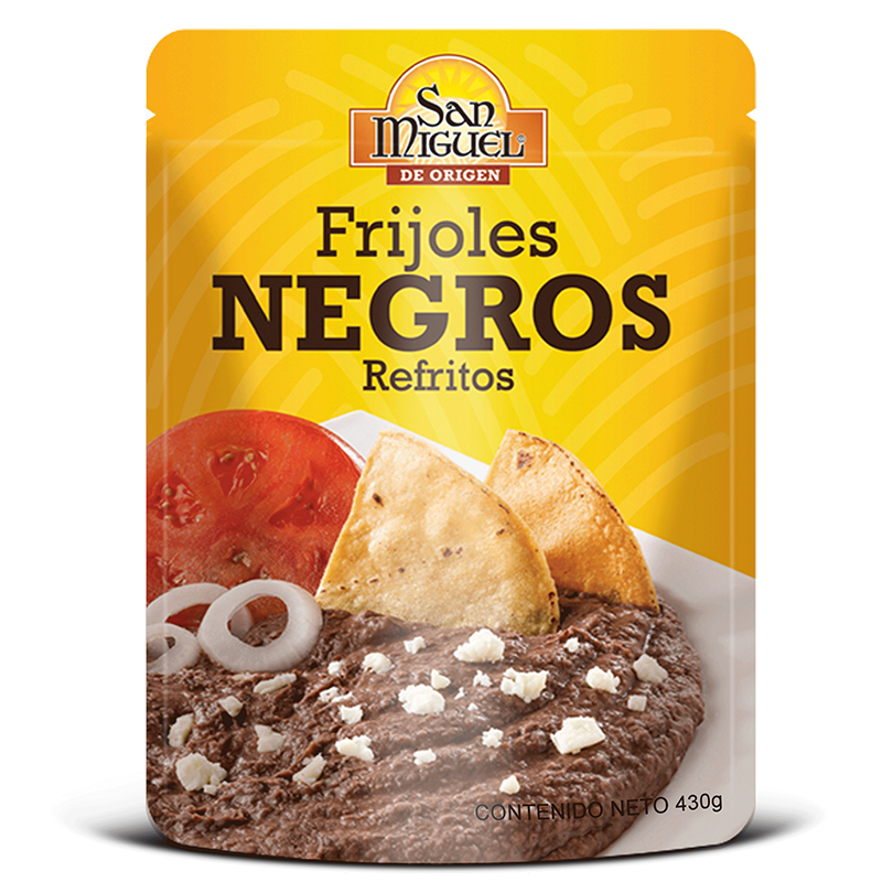Schwarze Bohnenmus San Miguel/FRIJOLES NEGROS POUCH DE 430 GR