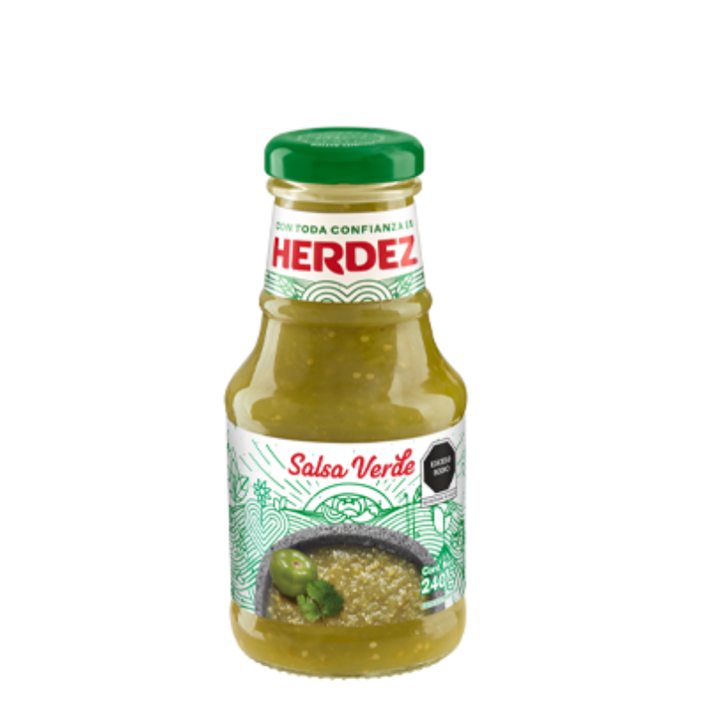 Salsa Verde Herdez 240g Botella Vidrio