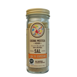 Cocina Mestiza Sal con 20 Especias 130g