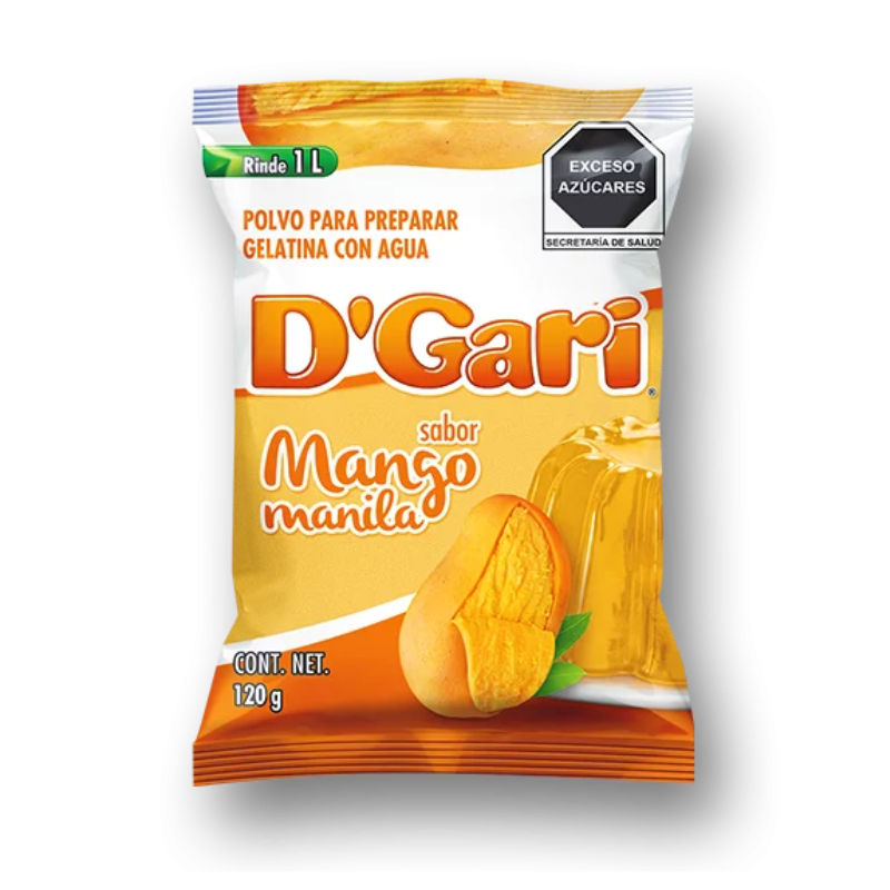 Gelatina Sabor Mango Götterspeise Mango D´GARY 120 g - MHD 01 AUG 2023