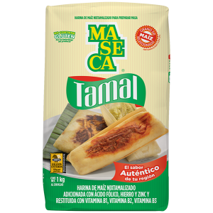 5 kg Maseca Maismehl für Tamales (Kiste 5 Pk. à 1 kg)