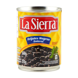 Frijoles negros enteros 560g, LA SIERRA