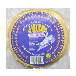 Caja 5paq. Tortilla de Maíz  Blanco 15cm 250g (10 pzs. c/u), LA MEXICANA