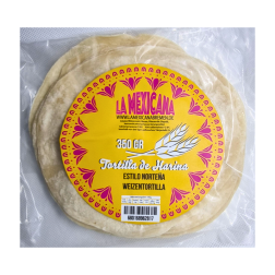 Tortillas de Harina estilo norteña 16 cm 305g. (10pzs), LA MEXICANA